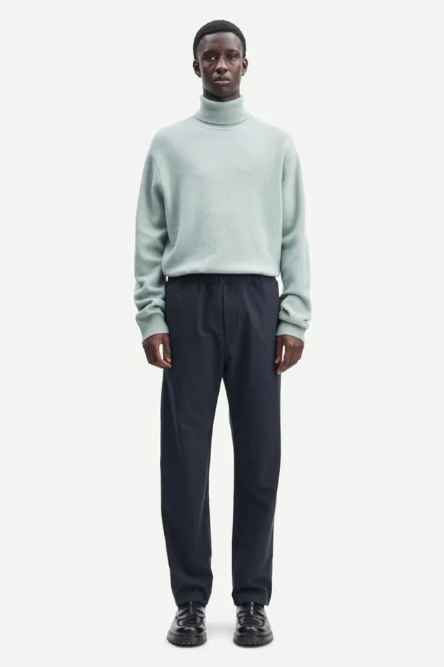 Man Jabari X Trousers 14931 Grey Pinstripe Samse Samse Trousers