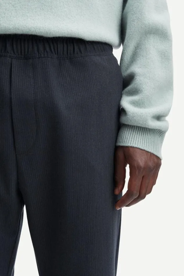 Man Jabari X Trousers 14931 Grey Pinstripe Samse Samse Trousers