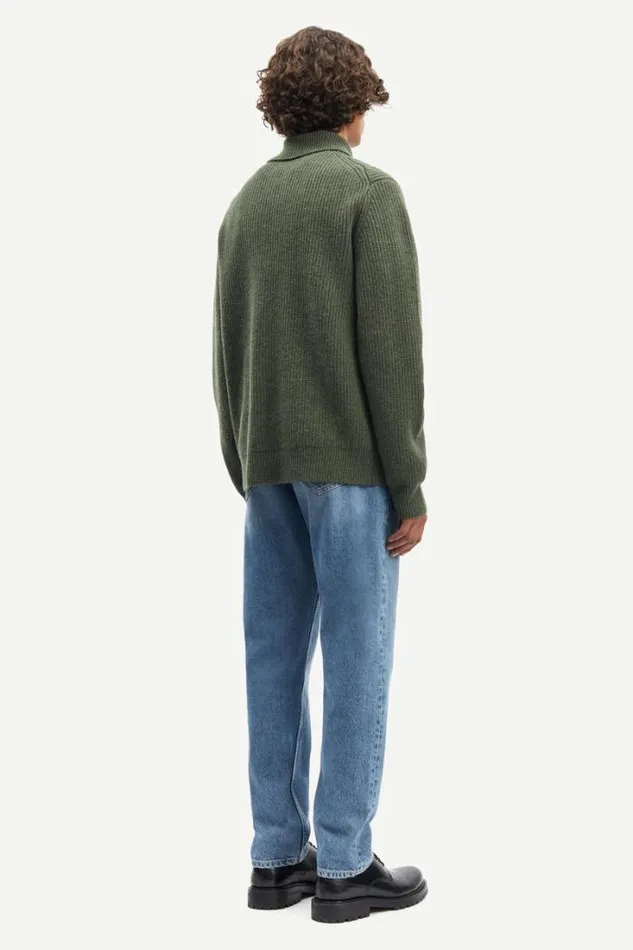 Man Jacks Half Zip 15010 Climbing Ivy Samse Samse Knitwear