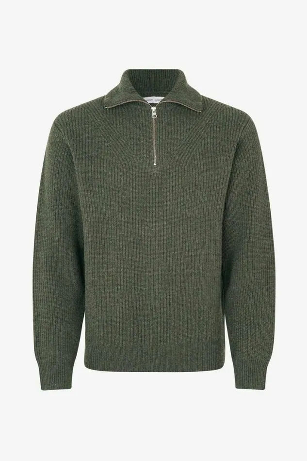 Man Jacks Half Zip 15010 Climbing Ivy Samse Samse Knitwear