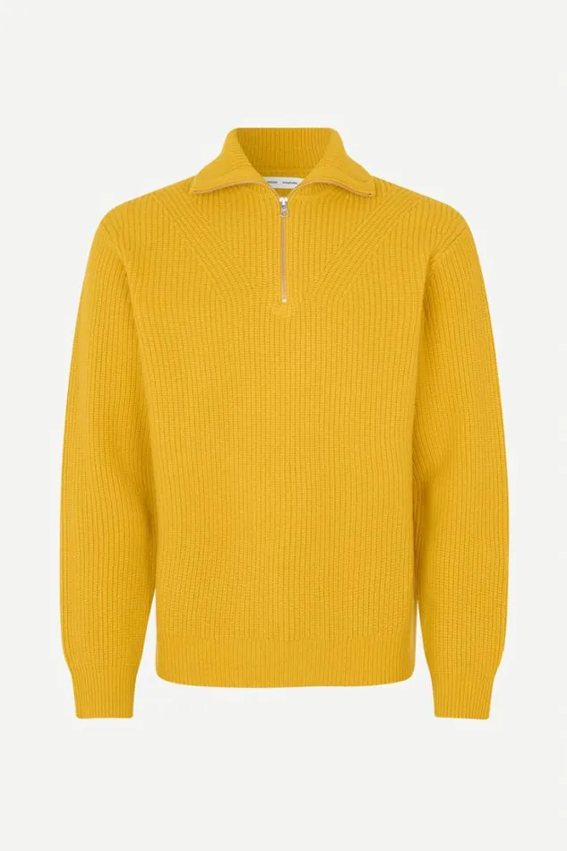 Man Jacks Half Zip 15010 Golden Spice Samse Samse Knitwear
