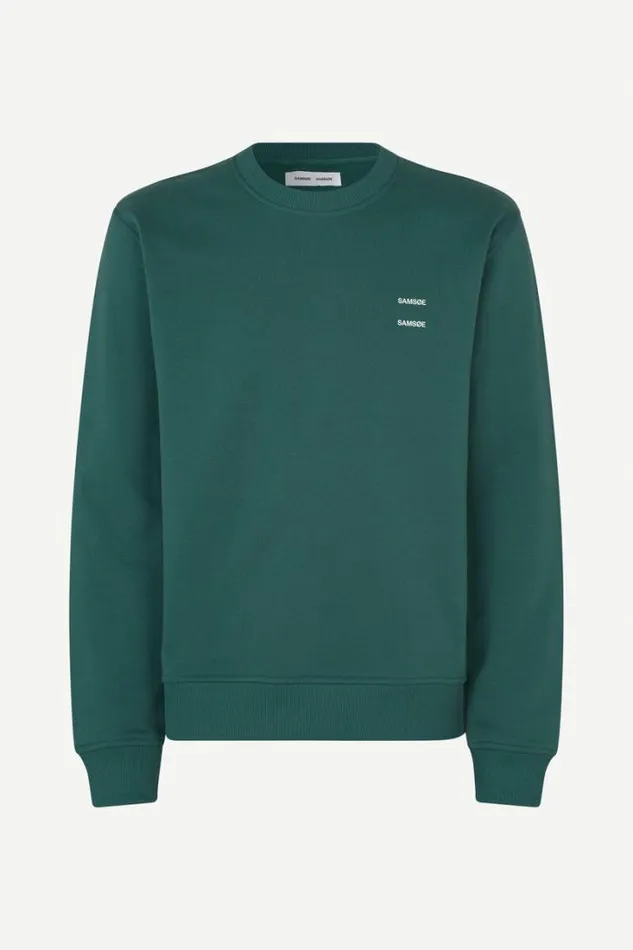Man Joel Crew Neck 11414 Atlantic Deep Samse Samse Sweatshirts and Hoodies