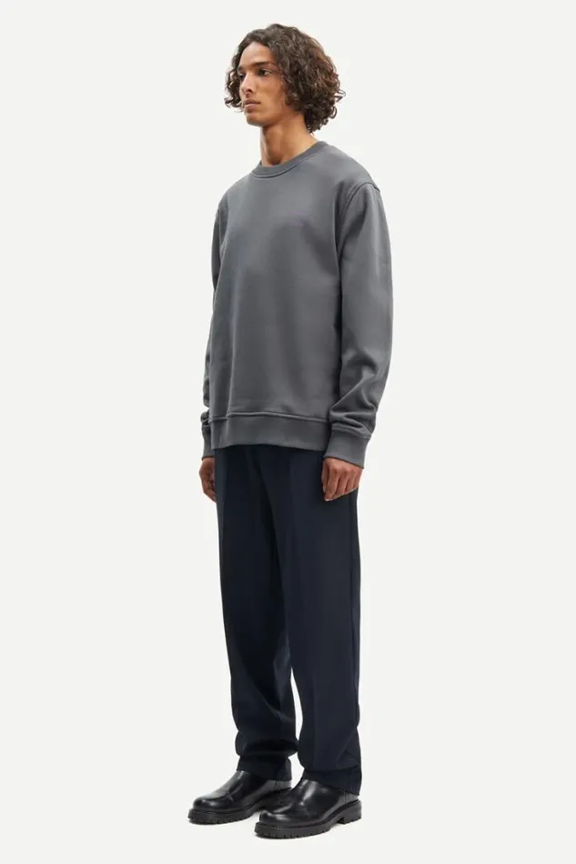 Man Joel Crew Neck 11414 Volcanic Ash Samse Samse Sweatshirts and Hoodies