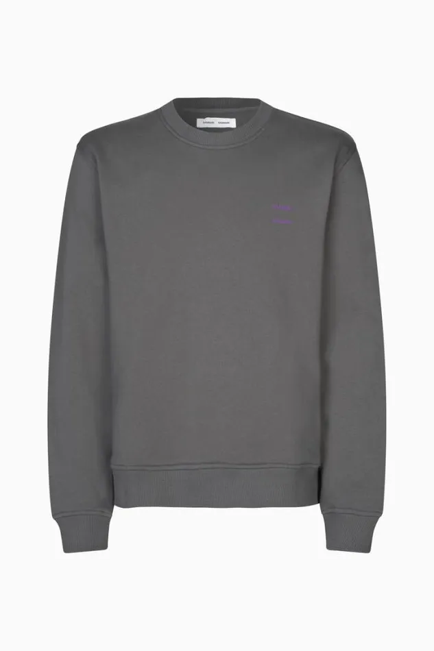 Man Joel Crew Neck 11414 Volcanic Ash Samse Samse Sweatshirts and Hoodies