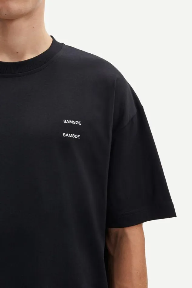 Man Joel Tshirt 11415 Black Basic Samse Samse Tshirts and Polos