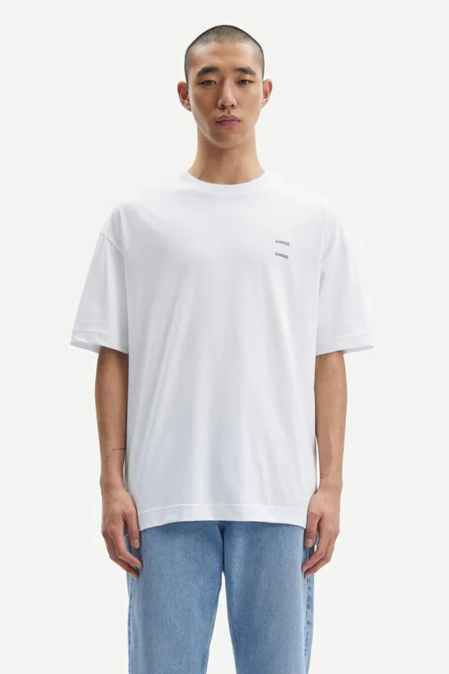 Man Joel Tshirt 11415 White Samse Samse Tshirts and Polos