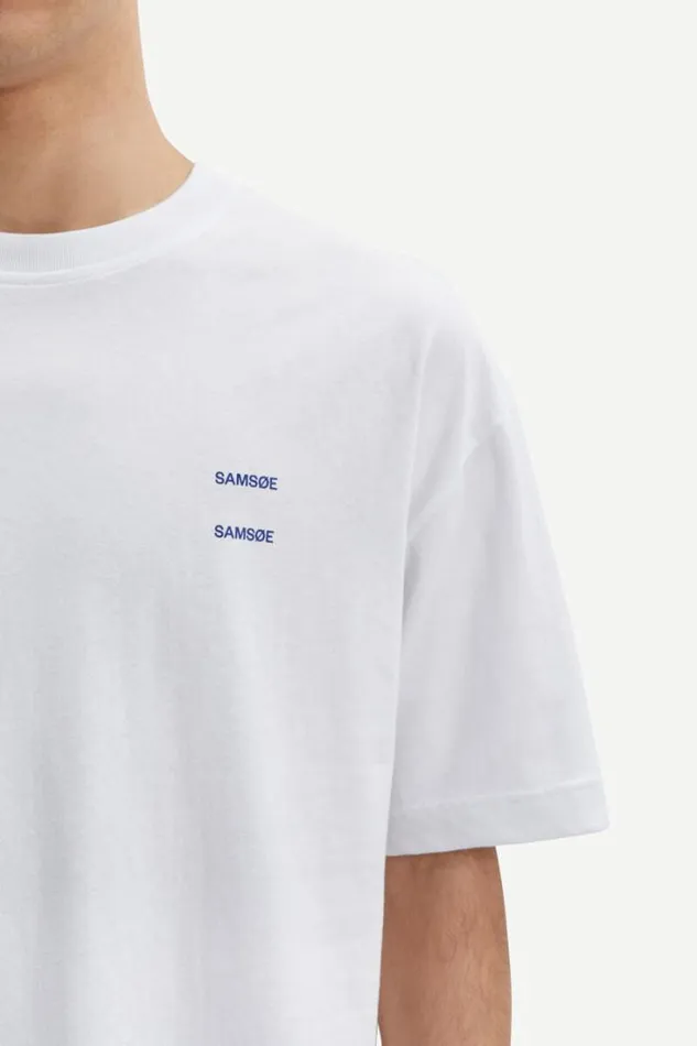 Man Joel Tshirt 11415 White Samse Samse Tshirts and Polos