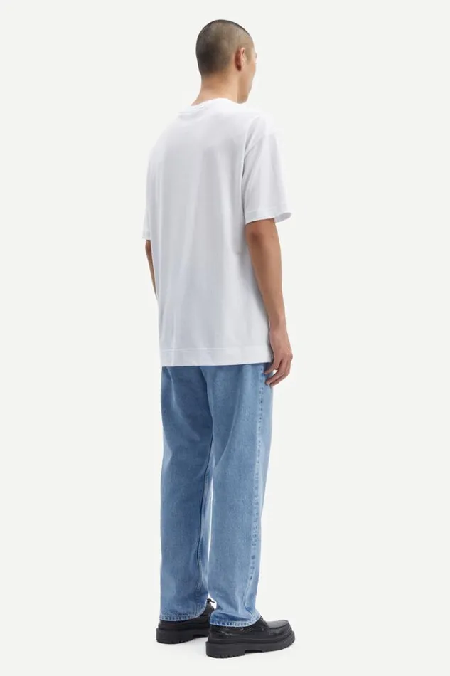 Man Joel Tshirt 11415 White Samse Samse Tshirts and Polos