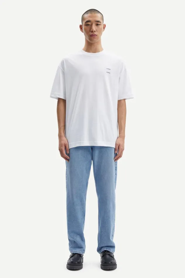 Man Joel Tshirt 11415 White Samse Samse Tshirts and Polos