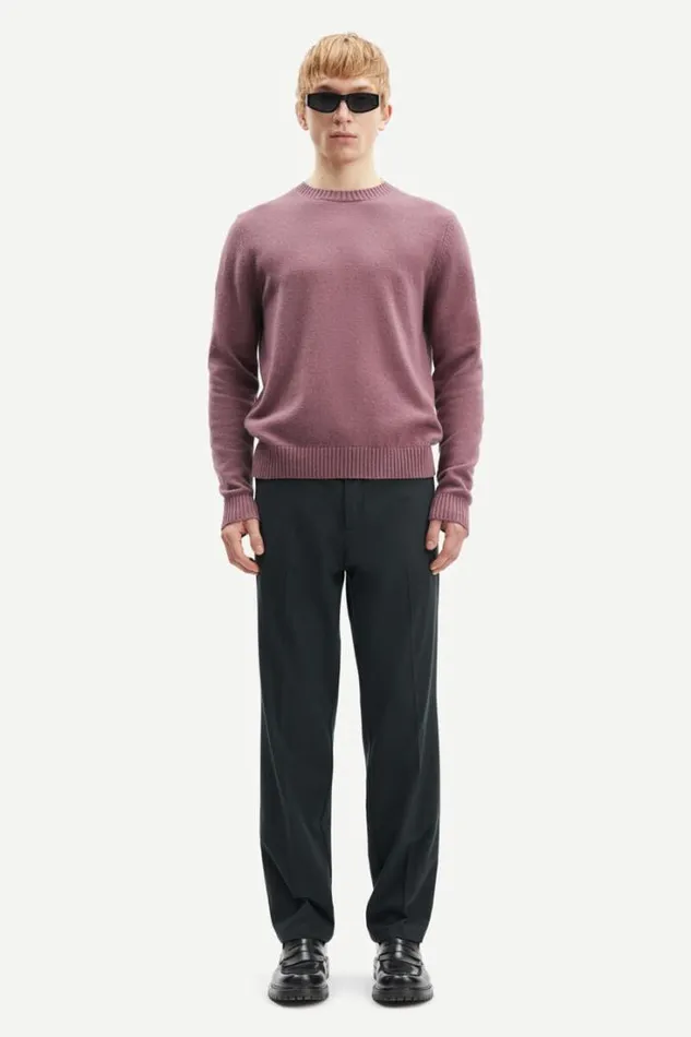Man Johnny Trousers 14931 Grey Pinstripe Samse Samse Trousers