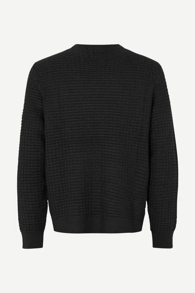 Man Jules Crew Neck 10490 Black Samse Samse Knitwear