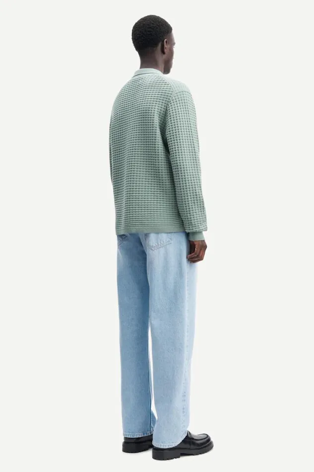 Man Jules Shirt 10490 Iceberg Green Samse Samse Knitwear