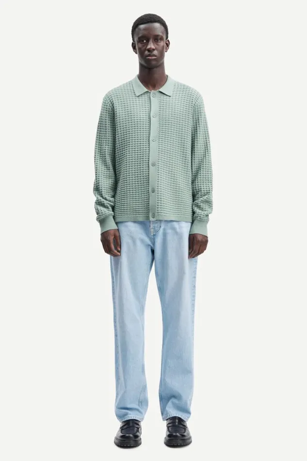 Man Jules Shirt 10490 Iceberg Green Samse Samse Knitwear