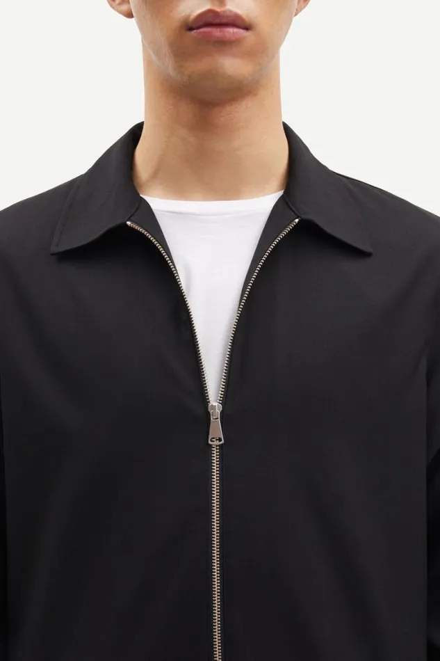 Man Kato X Zip Shirt 14930 Black Samse Samse Shirts