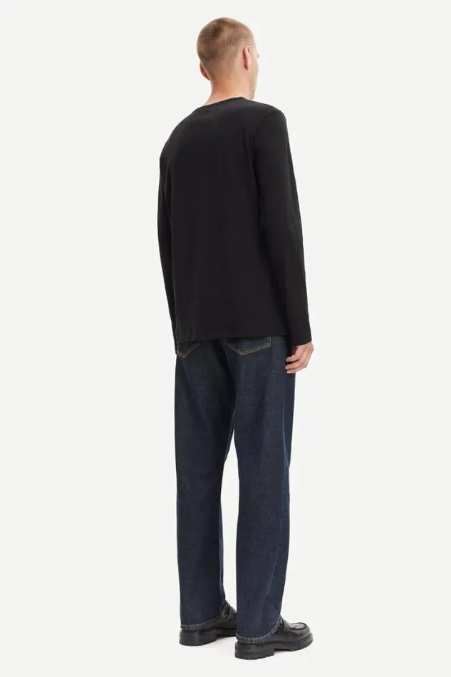 Man Lassen On Ls 2586 Black Samse Samse Tshirts and Polos Man Lassen On Ls 2586 Black Samse Samse Tshirts and Polos
