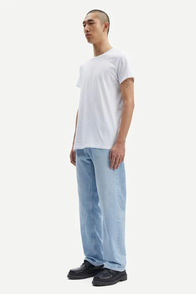 Man Lassen On Ss 2586 White Samse Samse Tshirts and Polos