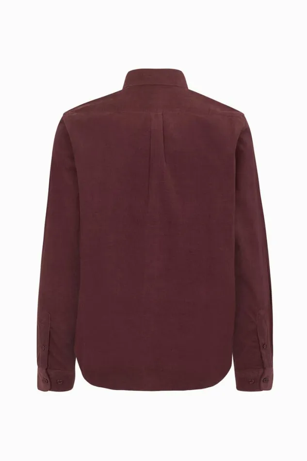 Man Liam BX Shirt 10504 Red Mahogany Samse Samse Shirts