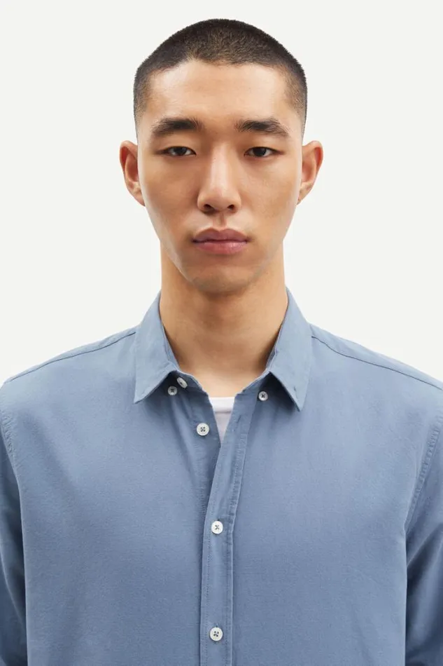 Man Liam BX Shirt 11389 Blue Mirage Samse Samse Shirts