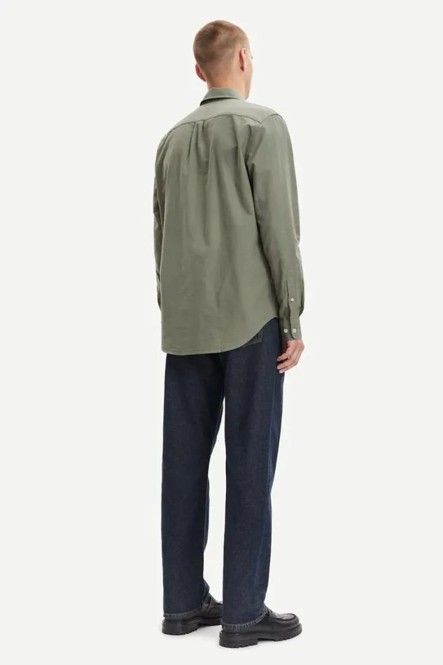Man Liam BX Shirt 11389 Deep Lichen Green Samse Samse Shirts