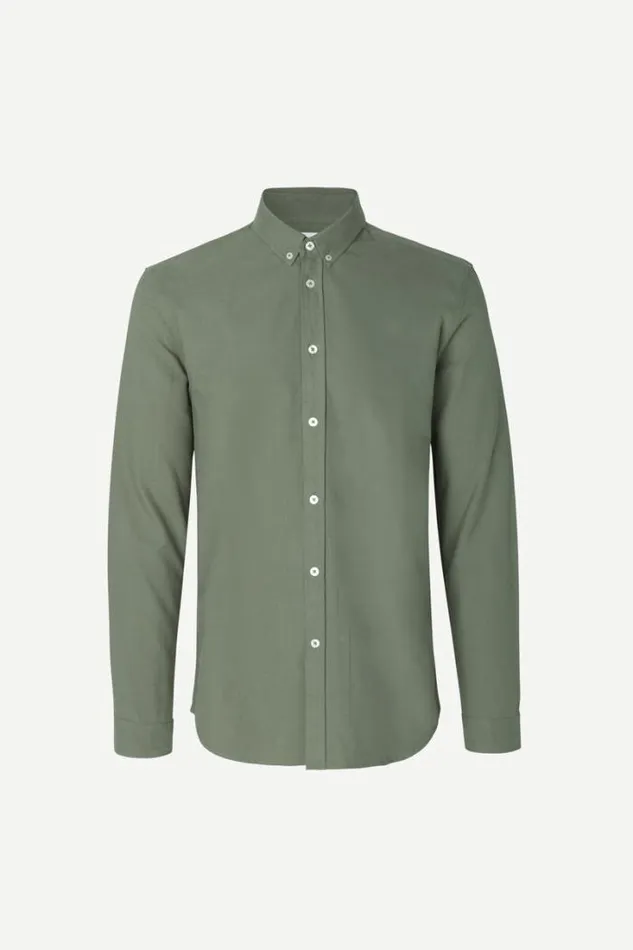 Man Liam BX Shirt 11389 Deep Lichen Green Samse Samse Shirts