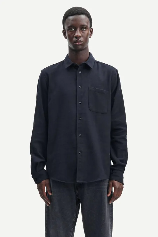 Man Liam NF Shirt 7383 Black Samse Samse Shirts