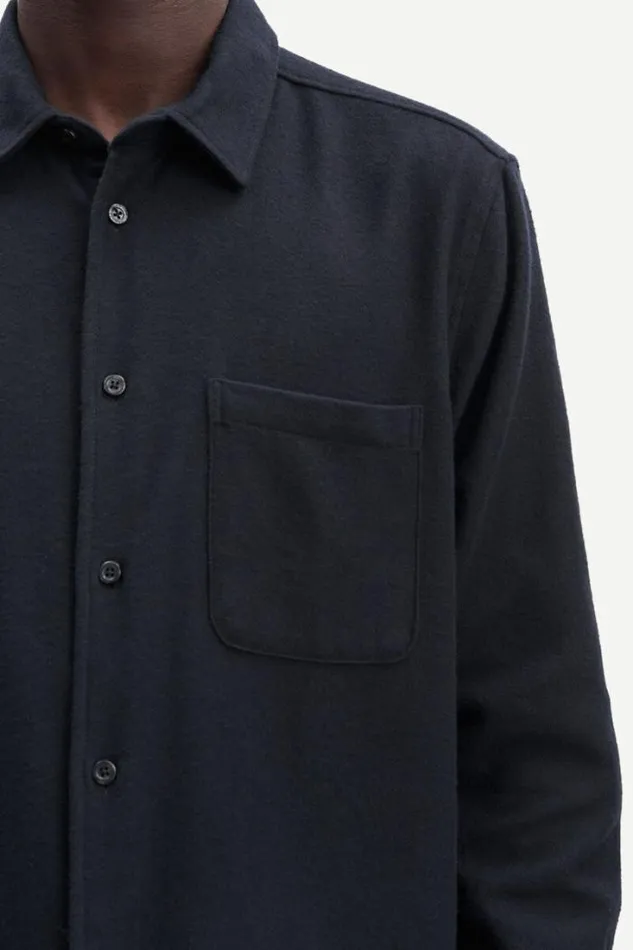 Man Liam NF Shirt 7383 Black Samse Samse Shirts