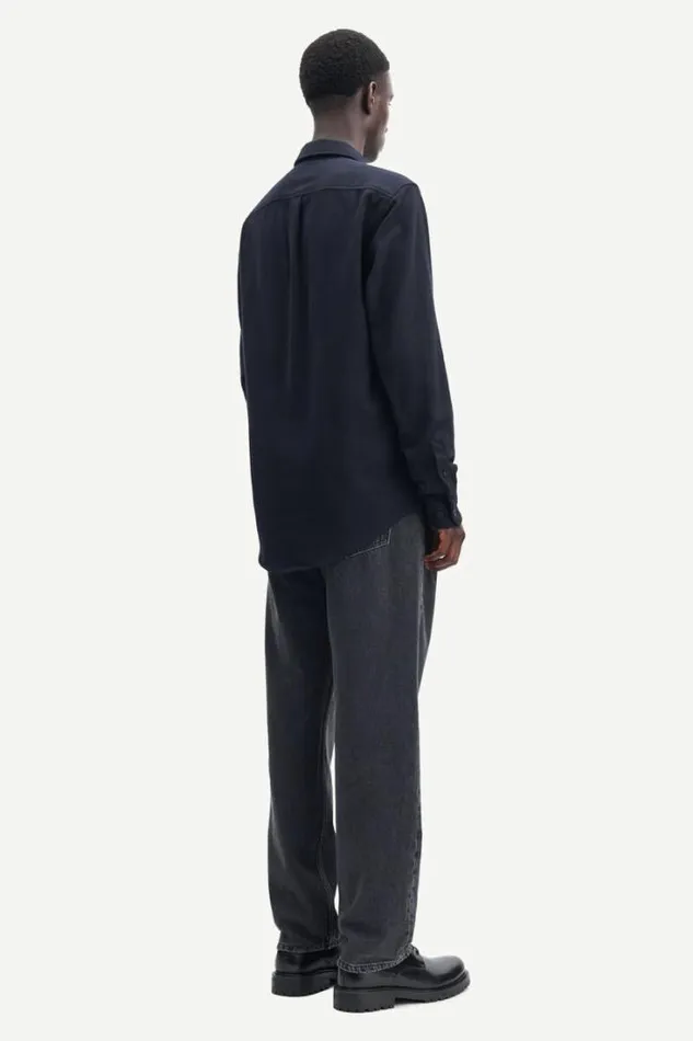 Man Liam NF Shirt 7383 Black Samse Samse Shirts