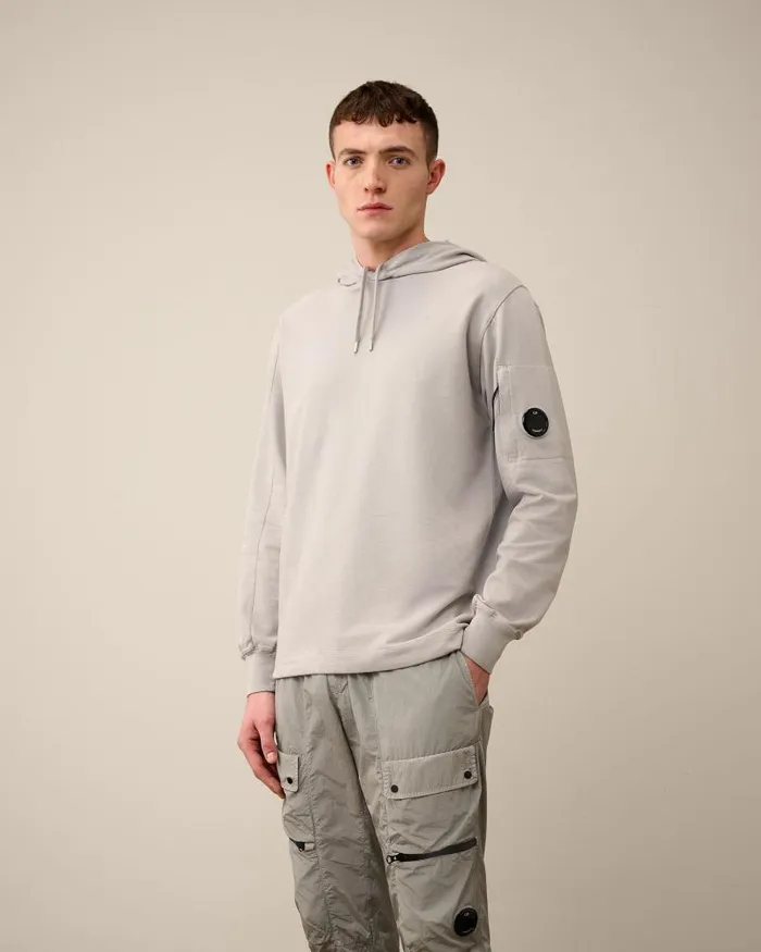 Man Light Fleece Hoodie Drizzle Grey CP Company Sweatshirts