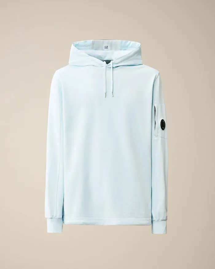 Man Light Fleece Hoodie Starlight Blue CP Company Sweatshirts