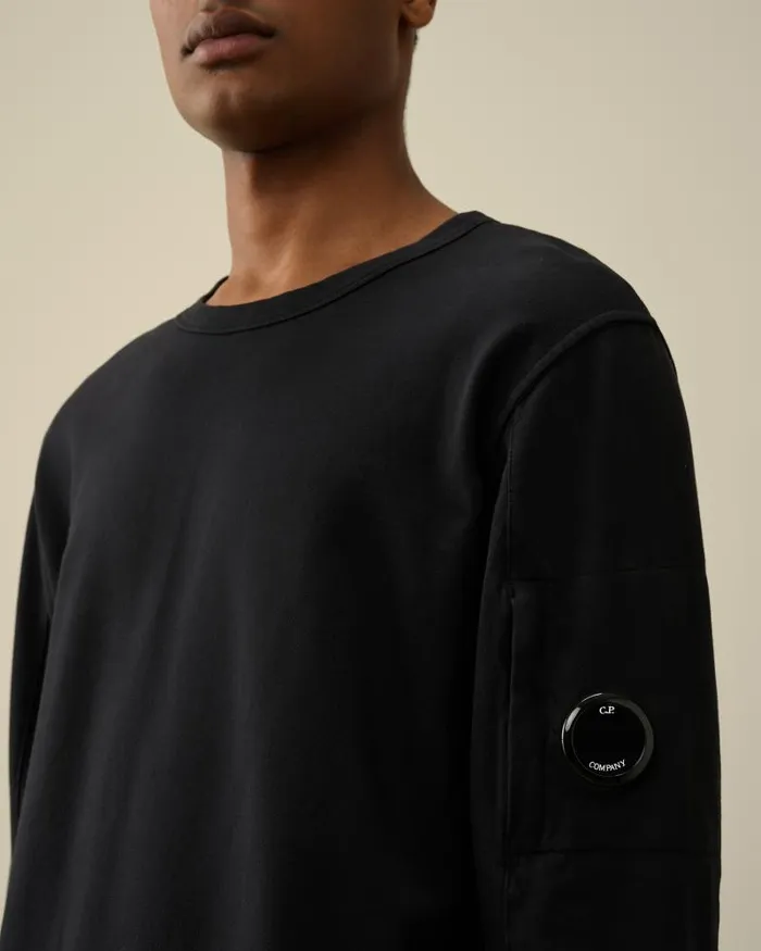 Man Light Fleece Sweatshirt Black CP Company Sweatshirts