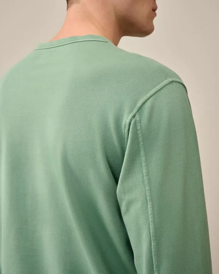 Man Light Fleece Sweatshirt Green Bay CP Company Sweatshirts