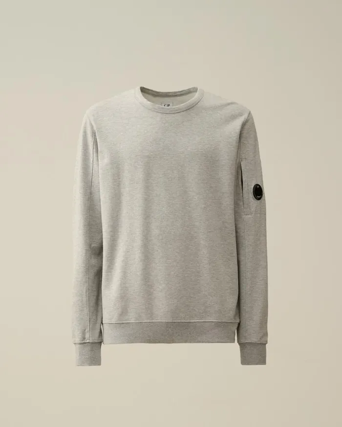 Man Light Fleece Sweatshirt Grey Melange CP Company Sweatshirts