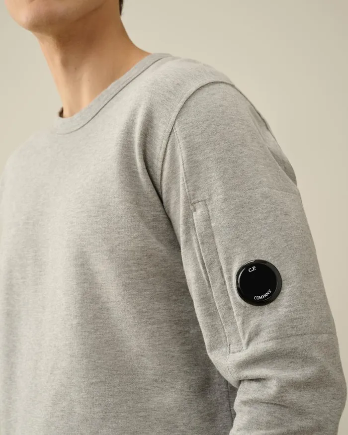 Man Light Fleece Sweatshirt Grey Melange CP Company Sweatshirts