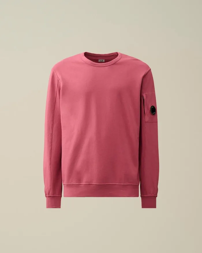 Man Light Fleece Sweatshirt Red Bud CP Company Sweatshirts