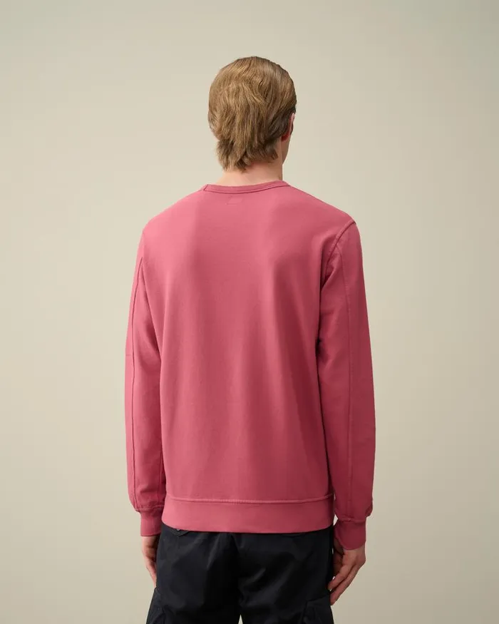 Man Light Fleece Sweatshirt Red Bud CP Company Sweatshirts
