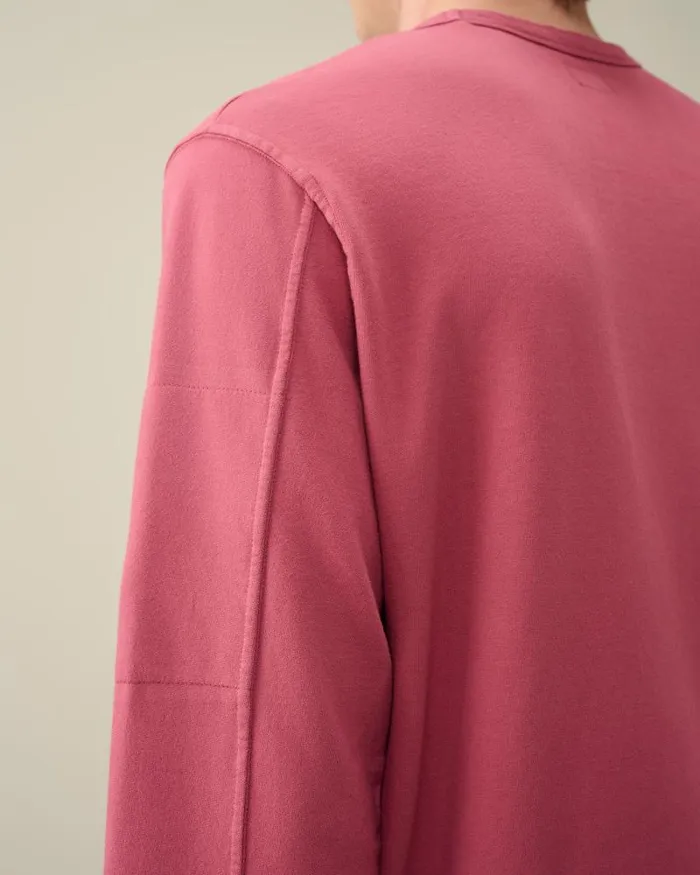 Man Light Fleece Sweatshirt Red Bud CP Company Sweatshirts