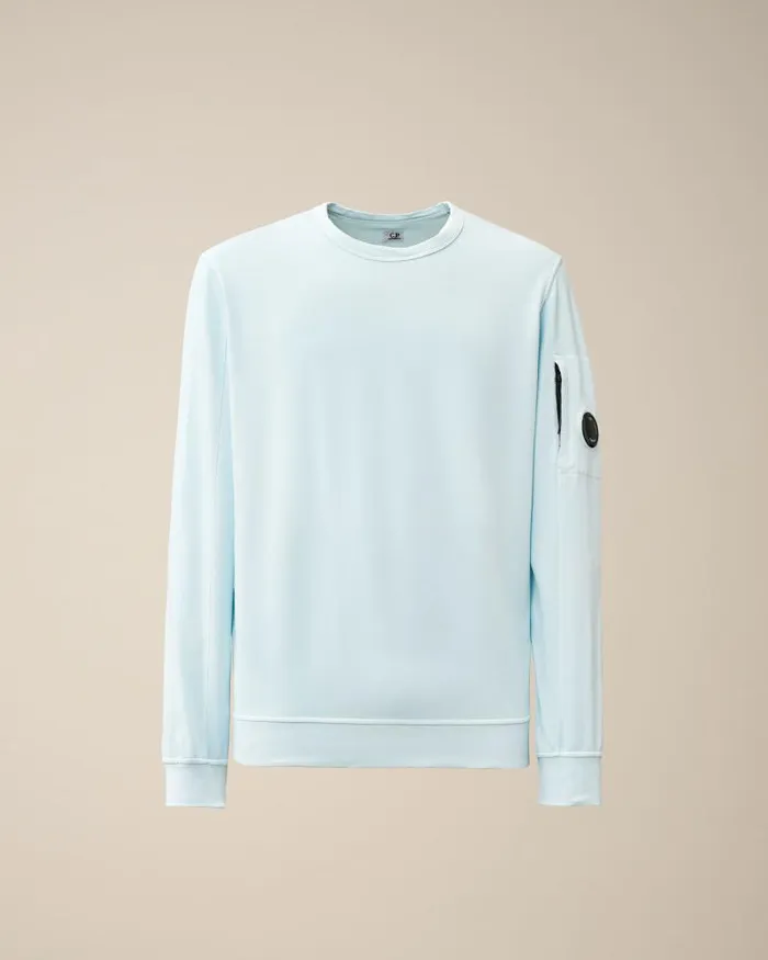 Man Light Fleece Sweatshirt Starlight Blue CP Company Sweatshirts