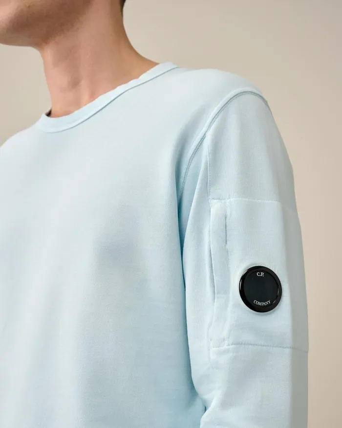 Man Light Fleece Sweatshirt Starlight Blue CP Company Sweatshirts