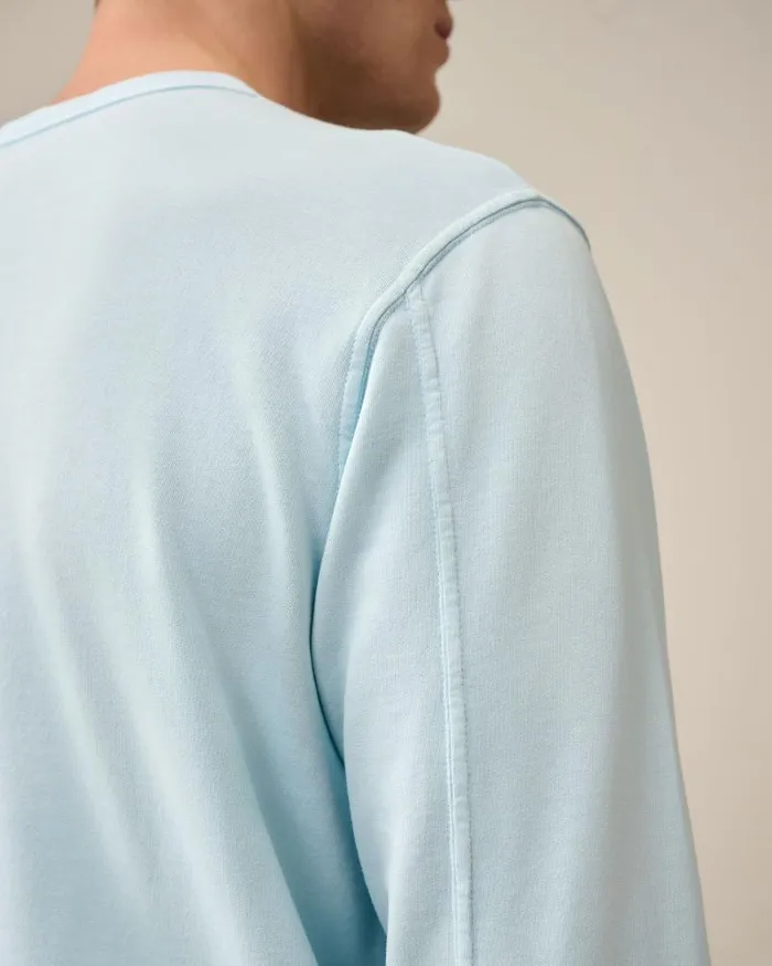Man Light Fleece Sweatshirt Starlight Blue CP Company Sweatshirts