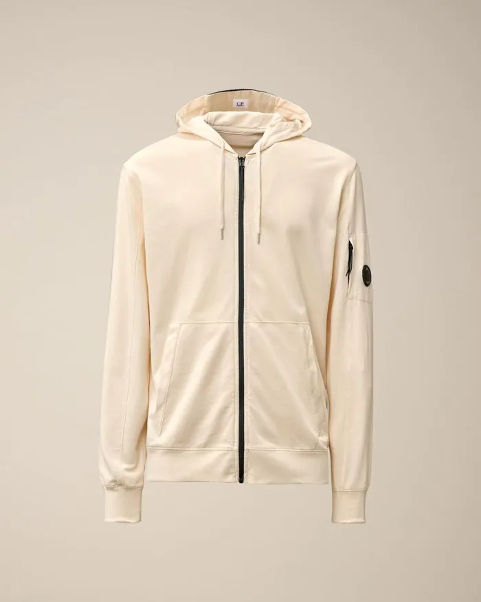 Man Light Fleece Zipped Hoodie Pistachio Shell 8211 Beige CP Company Sweatshirts Man Light Fleece Zipped Hoodie Pistachio Shell 8211 Beige CP Company Sweatshirts
