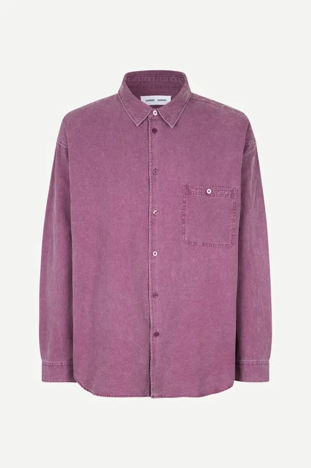 Man Luan G Shirt 14917 Washed Tulipwood Samse Samse Shirts
