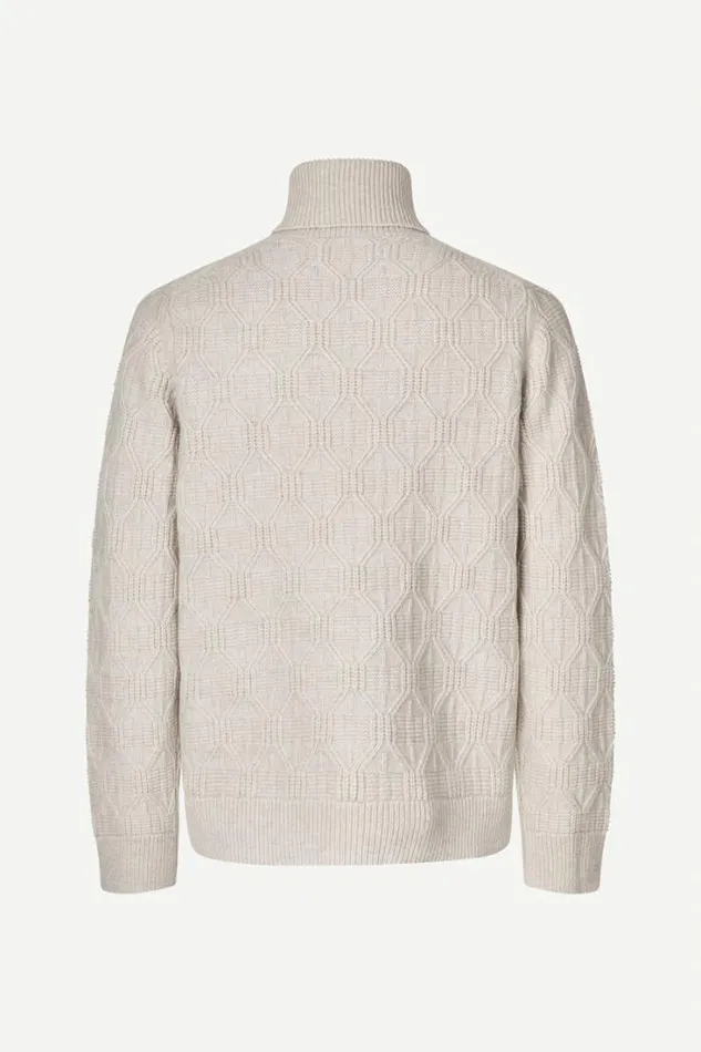 Man Mateo Turtleneck 15010 Silver Lining Samse Samse Knitwear