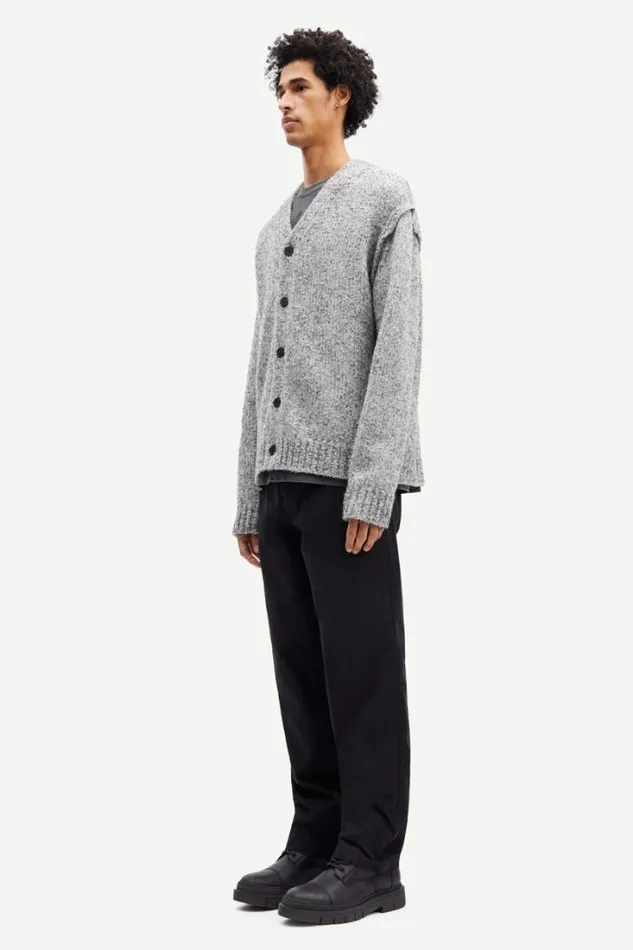 Man Max Cardigan 14909 Grey Mel Samse Samse Knitwear