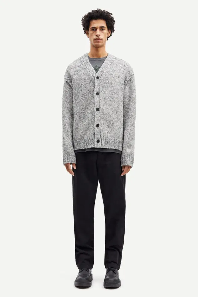 Man Max Cardigan 14909 Grey Mel Samse Samse Knitwear