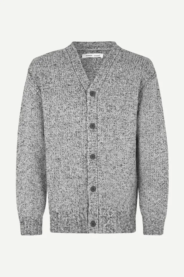 Man Max Cardigan 14909 Grey Mel Samse Samse Knitwear