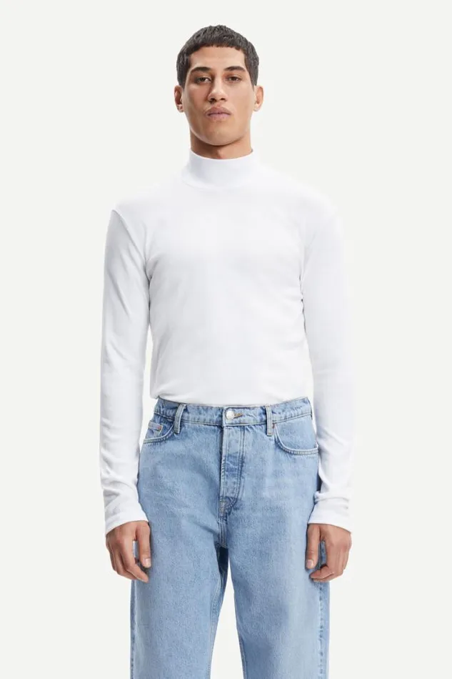 Man Merkur Tn Ls 200 White Samse Samse Tshirts and Polos