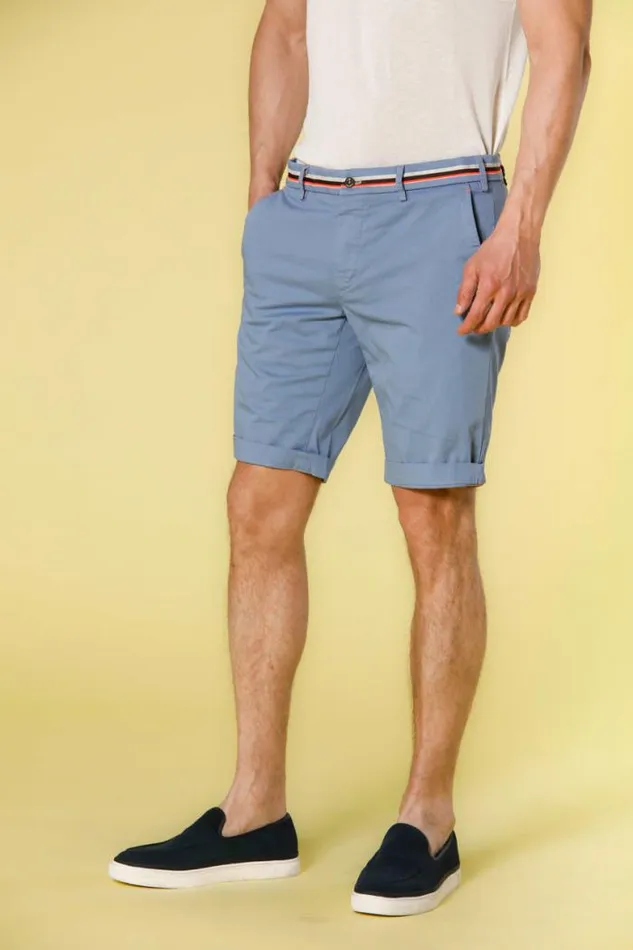 Man Milano Start Chino Bermuda In Stretch Satin Slim Mason039s Bermuda