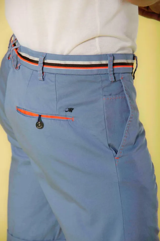 Man Milano Start Chino Bermuda In Stretch Satin Slim Mason039s Bermuda