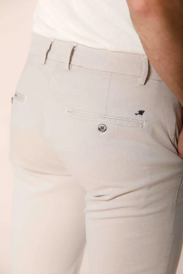 Man Milano Style Chino Pants In Cotton With Jacquard Pattern Extra Slim Mason039s Pants
