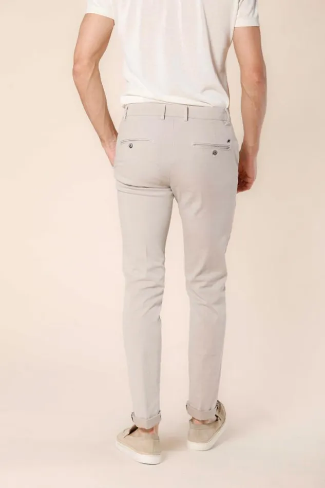 Man Milano Style Chino Pants In Cotton With Jacquard Pattern Extra Slim Mason039s Pants